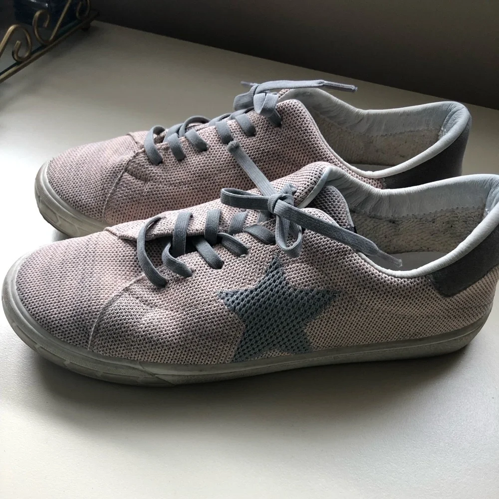 Vintage Havana Shoes Sneakers in Pale Pink Fabric Upper Womens Size 9 - Picture 3 of 6